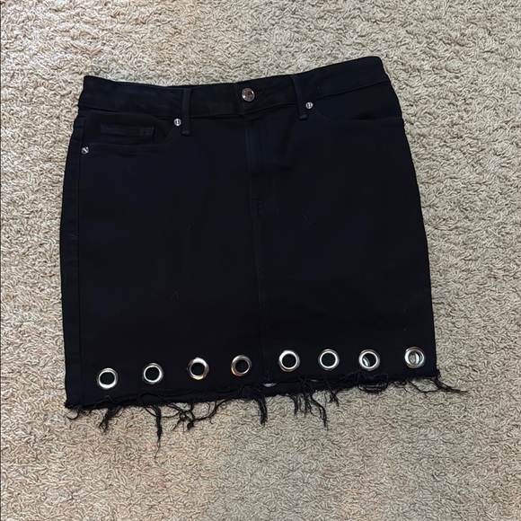 Good American Dresses & Skirts - Black Denim Mini Skirt Sz 8